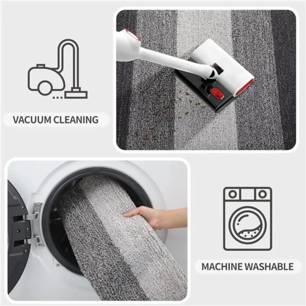 Indoor Door Mat, 32x20 Non-Slip Absorbent Dirt Trapper Entrance Mat, Low-Profile